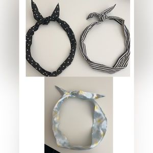 Three wired headband (sold together)